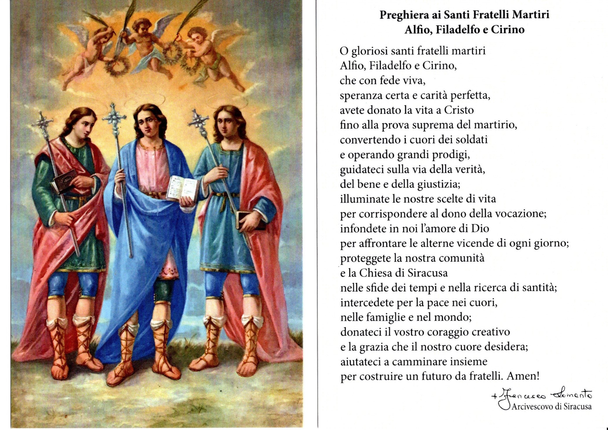 Lentini - preghiera a Sant'Alfio