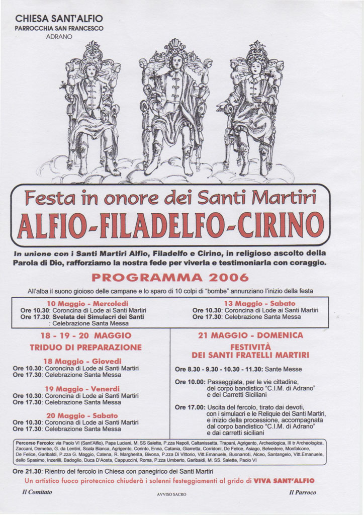 Locandina Programma 2006