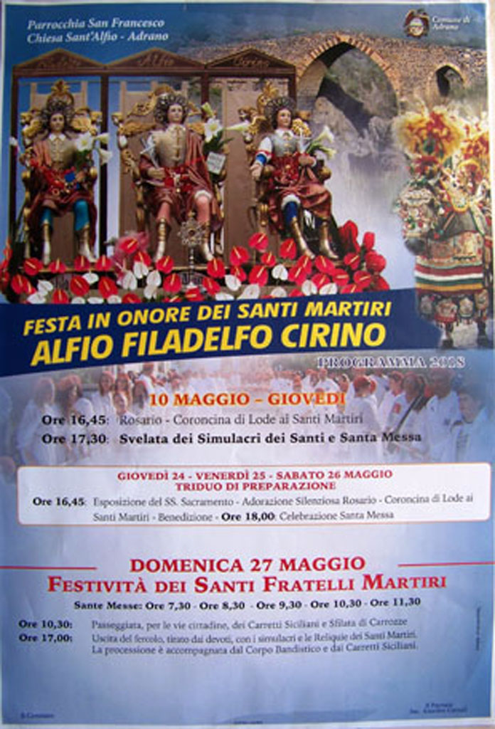 Chiesa sant'Alfio Programma 2018