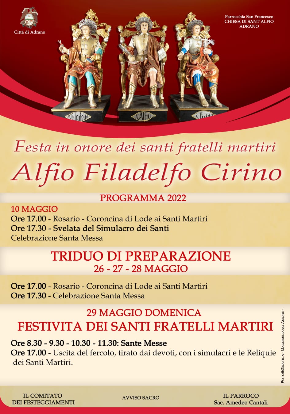 Chiesa Sant'Alfio Adrano Programma 2022