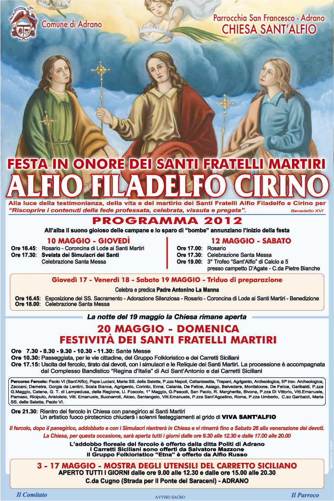 Programma Sant'alfio - Adrano 2012